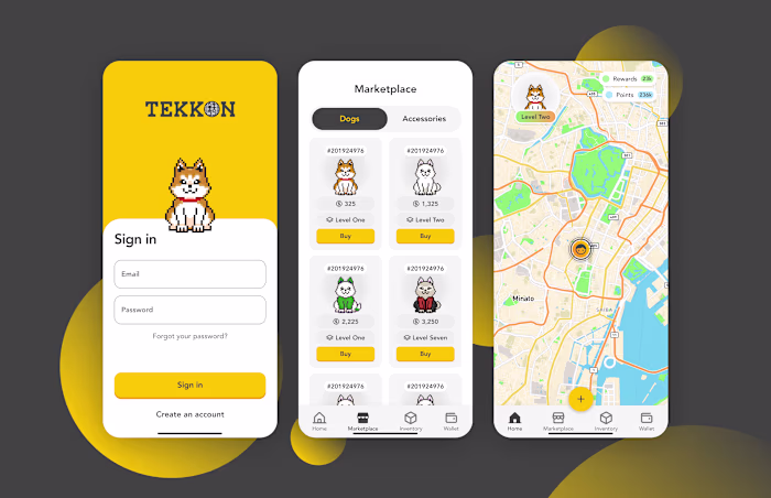 Tekkon Web3 App UX/UI Design