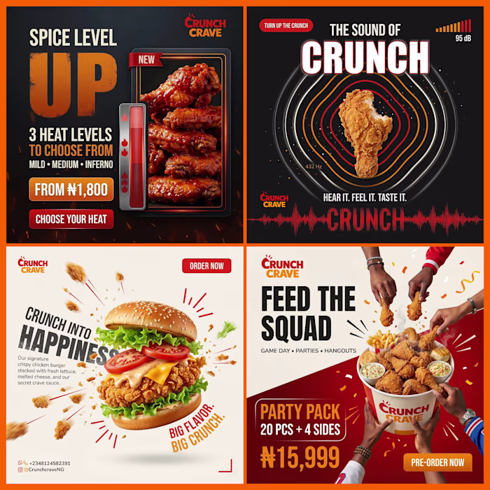 Social Media Designs | Crunch Crave