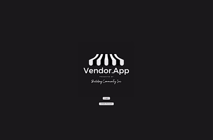 Vendor App for Building Community Inc