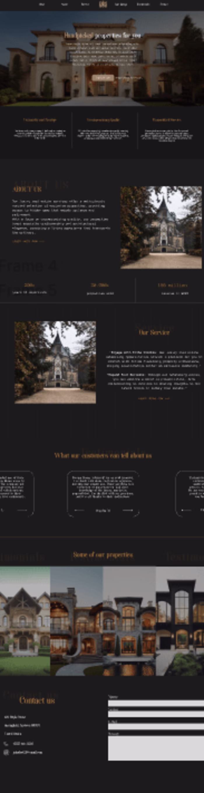 Case study for a luxury real estate agency