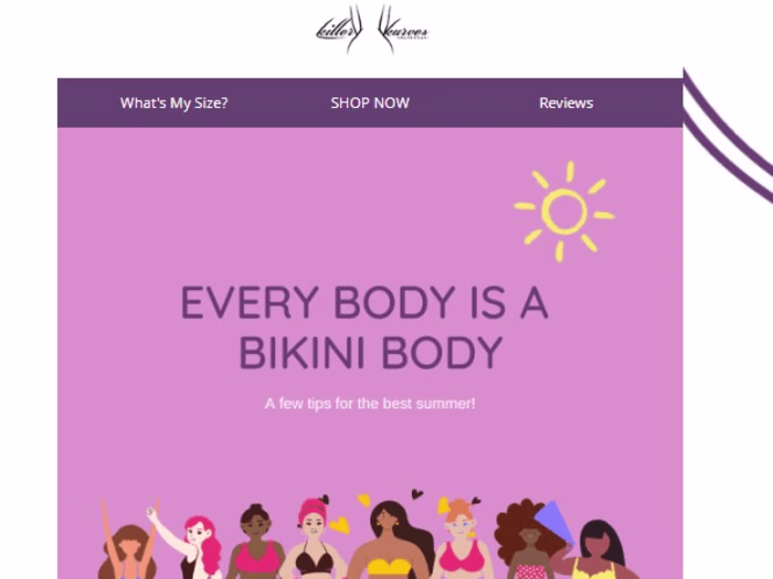 Newsletter Design for Killer Kurves Shapewear