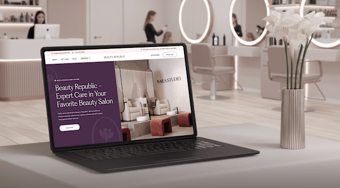 Beauty Salon Website Redesign & Design System