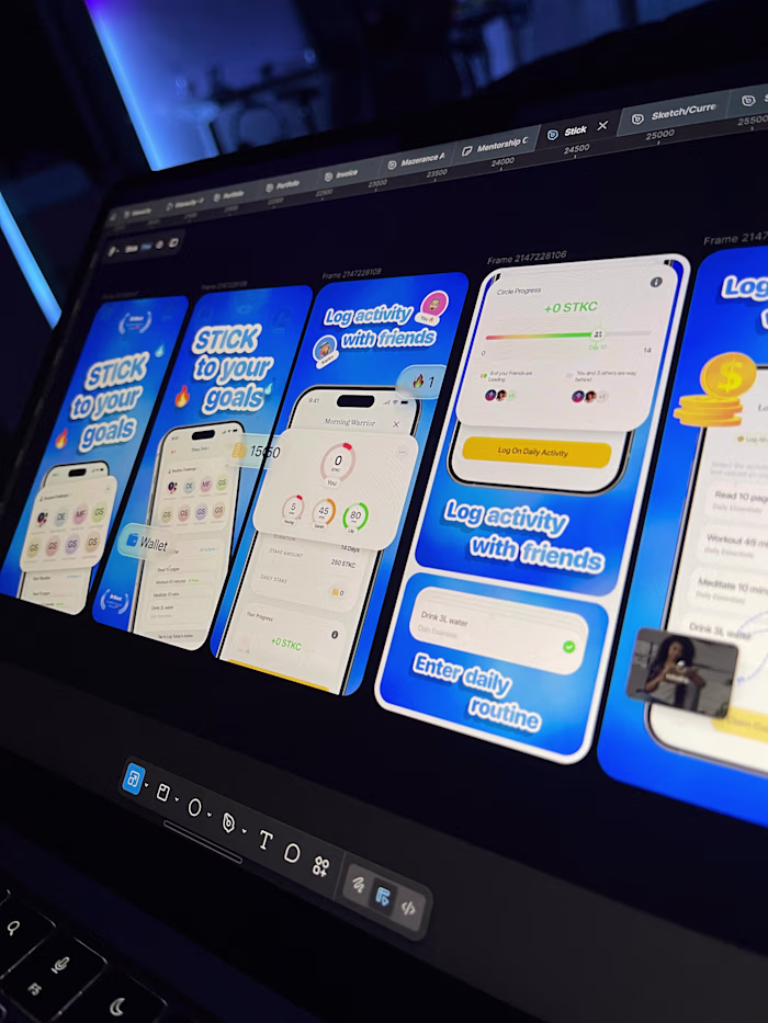 App Screenshots I have worked