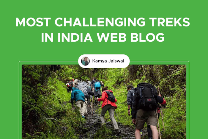 Most Challenging Treks in India Web Blog