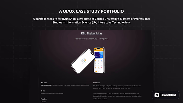 UI/UX Portfolio website
