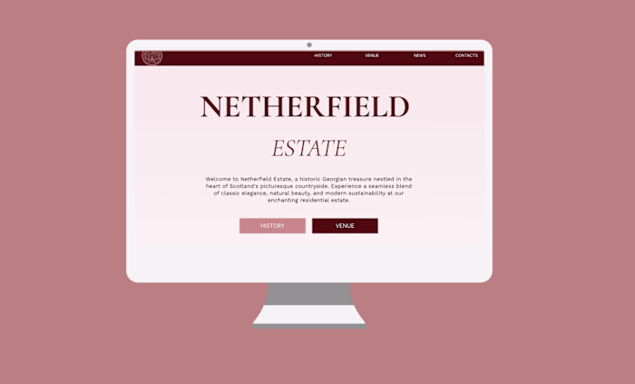 Website for outstanding Georgian mansion in Scotland