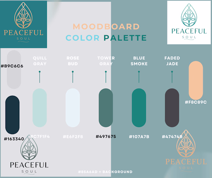 Peaceful Soul Brand Development, Logo Design, Print Design