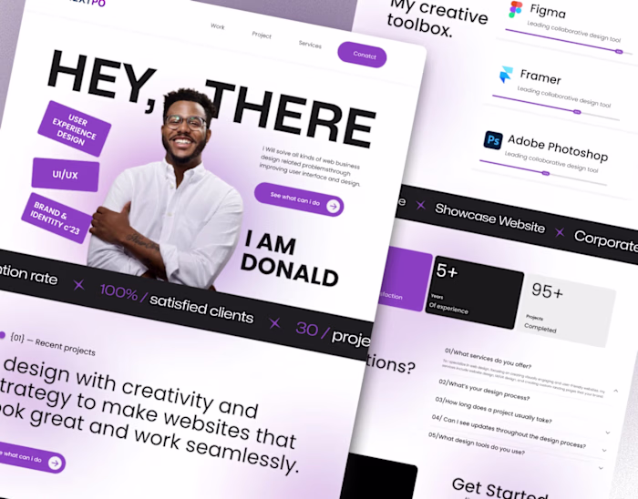 Personal Portfolio Landing Page Website