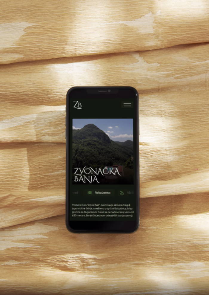 Zvonacka Banja Landing Page 