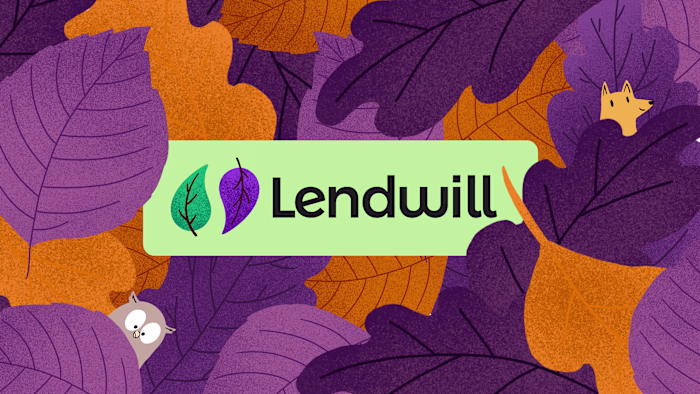 Lendwill Fintech App Brand with Illustrations