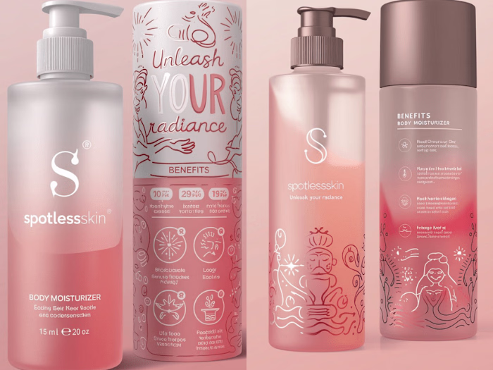 Spotless Skin – Herbal Skincare Packaging Design