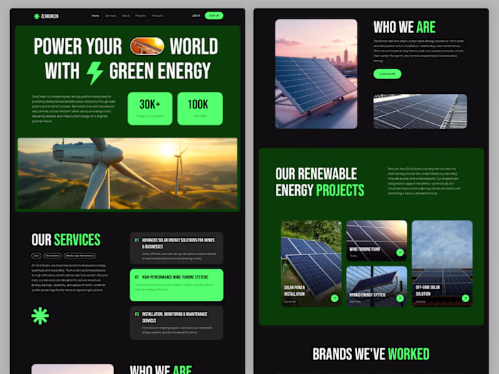 ZeroGreen Solar Energy – Modern