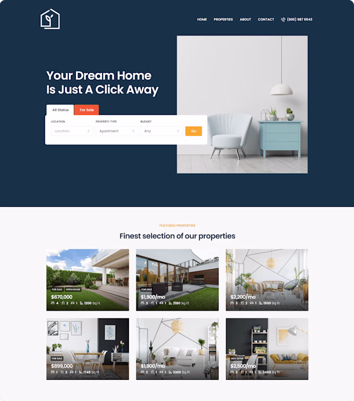 Ready Made Real Estate Template – Build Your Own Real Estate We…