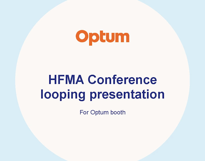 Looping presentation for HFMA Conference, 2023 :: Behance