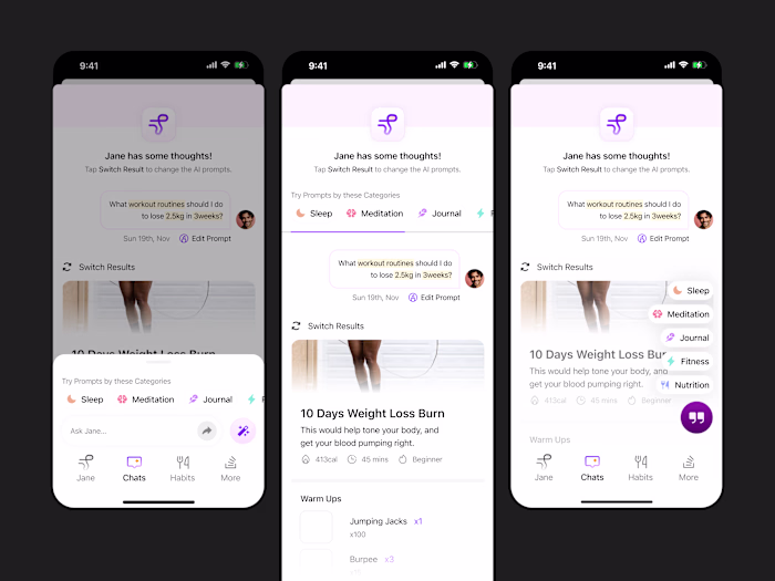 Jane | AI Assistant Mobile App