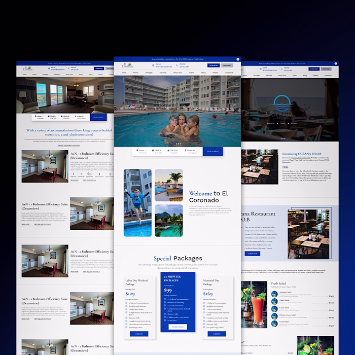 A hospitality website designed around comfort, ease, and tru...