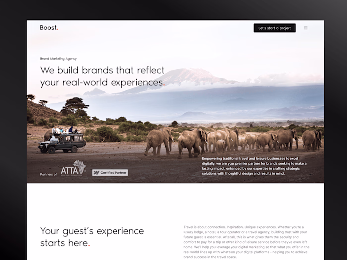 Boost: A new website for a new positioning and target audience