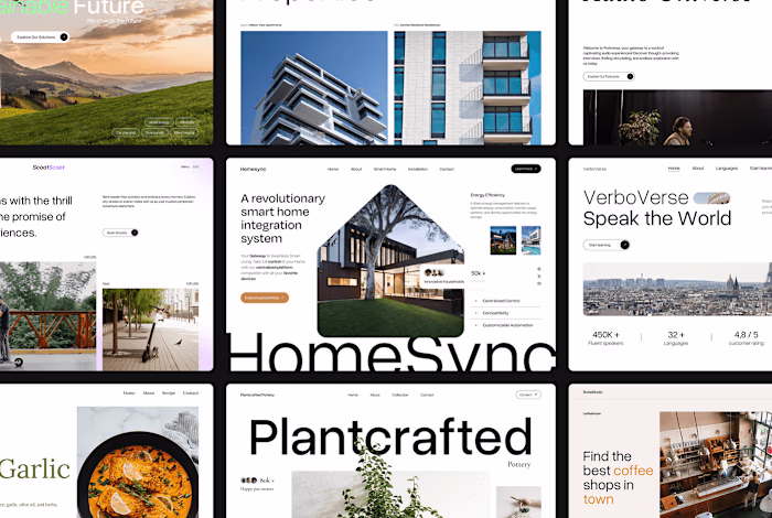 30 landing page web designs