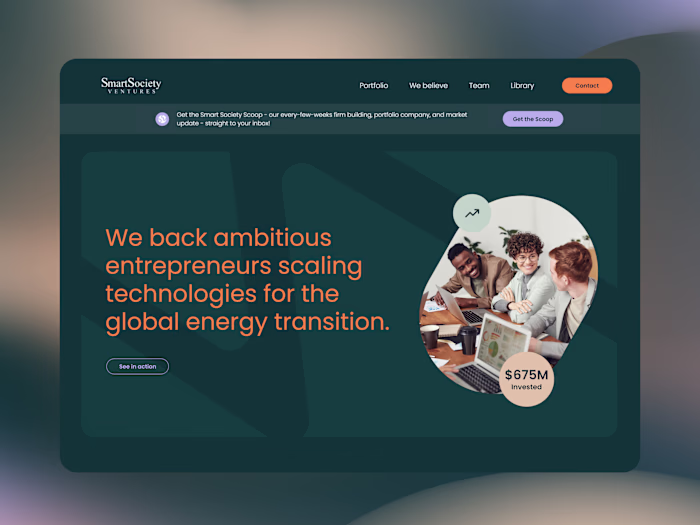 Website Design for a Venture Capital Model