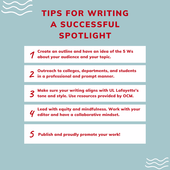 Helpful Tips for Writing a Spotlight