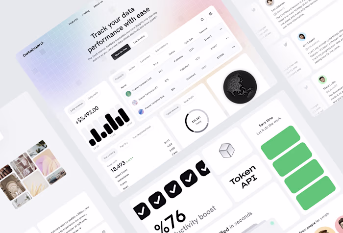 Databoard - SaaS Framer Template