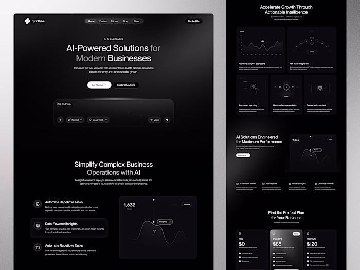 Designed a modern AI SaaS