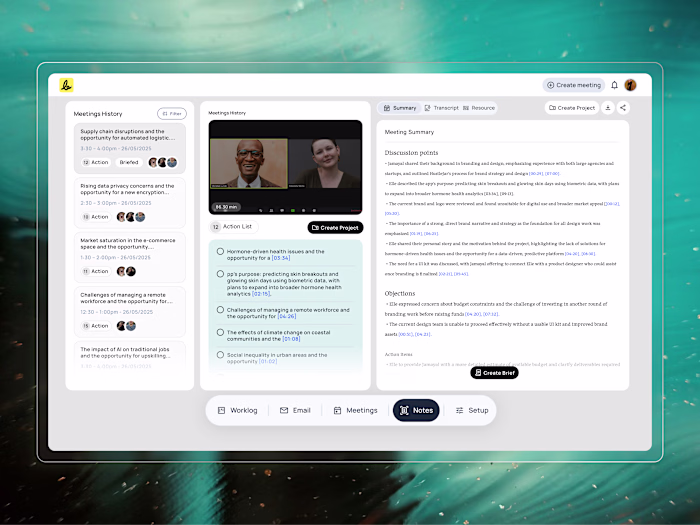 AI-Powered Scheduling Dashboard for SayBriefly