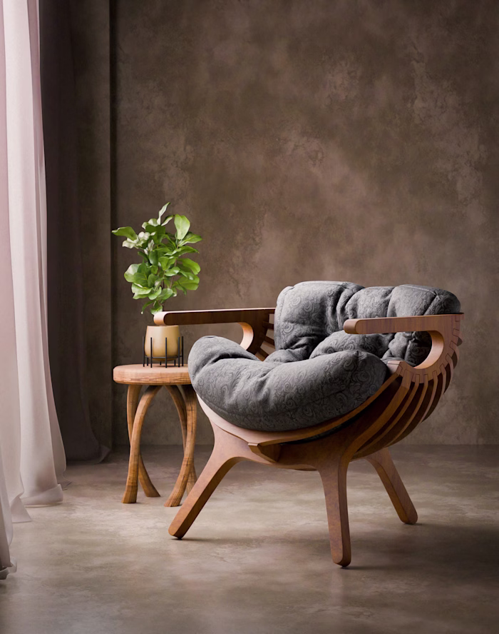 Photorealistic 3D Furniture - Modular Chair