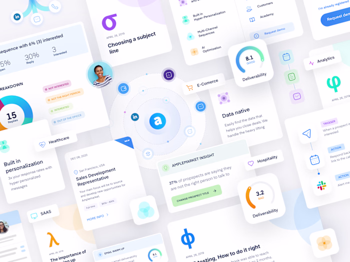 A little throwback to a project I worked on for amplemarket ...