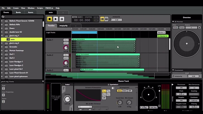 FPS Audio Test Project - FMOD and Unity Integration - Audio Sho…