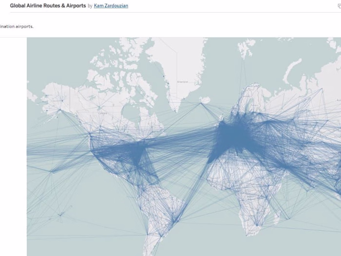 Global Airlines & Routes for shipping company