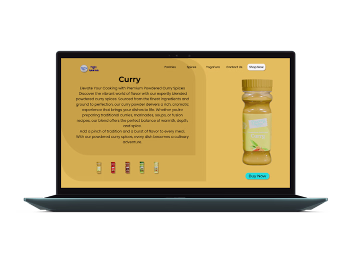 Landing Page UI design and animation