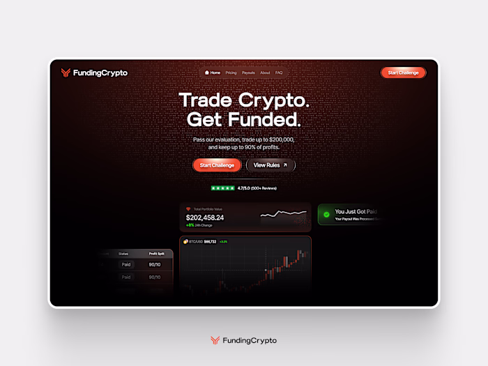 Funding Crypto website design and development