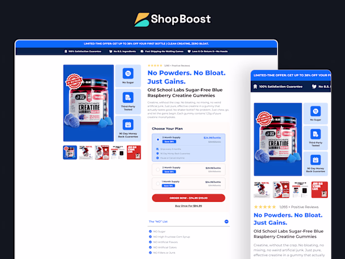 Sales Page for Old School