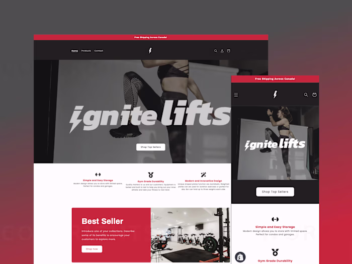 Revamp of Ignite Lifts Website