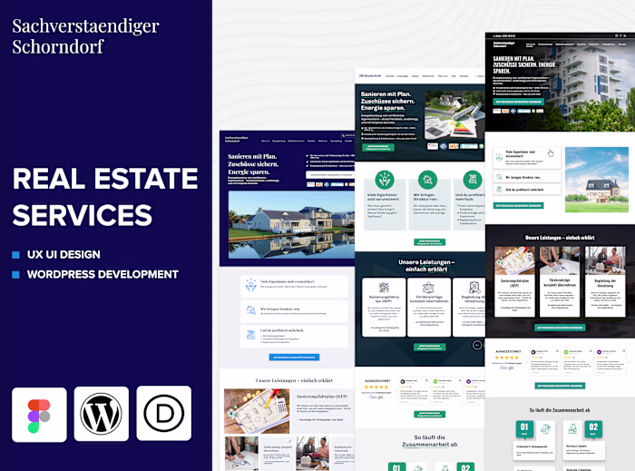 Real Estate Website UI/UX & CMS Development