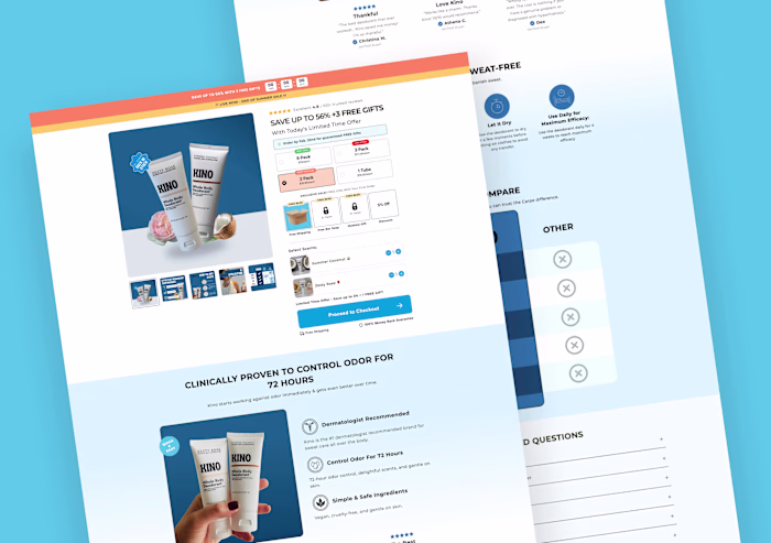 Shopify landing page - Replo