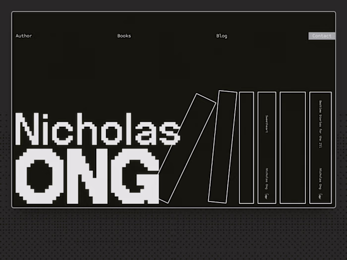 Nicholas Ong | Book Author Website :: Behance