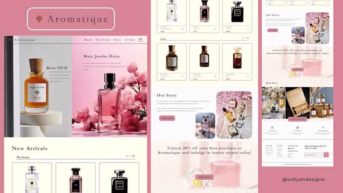 Aromatique : E-commerce website