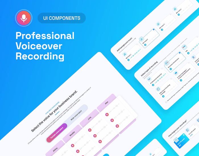 Voiceover Recording - UI Components