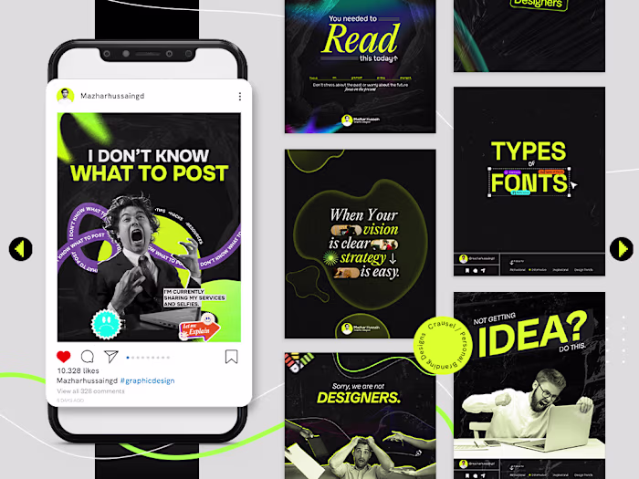 Carousel Designs | Personal Branding Design 