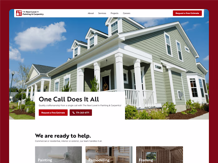 The Next Level in Painting & Carpentry