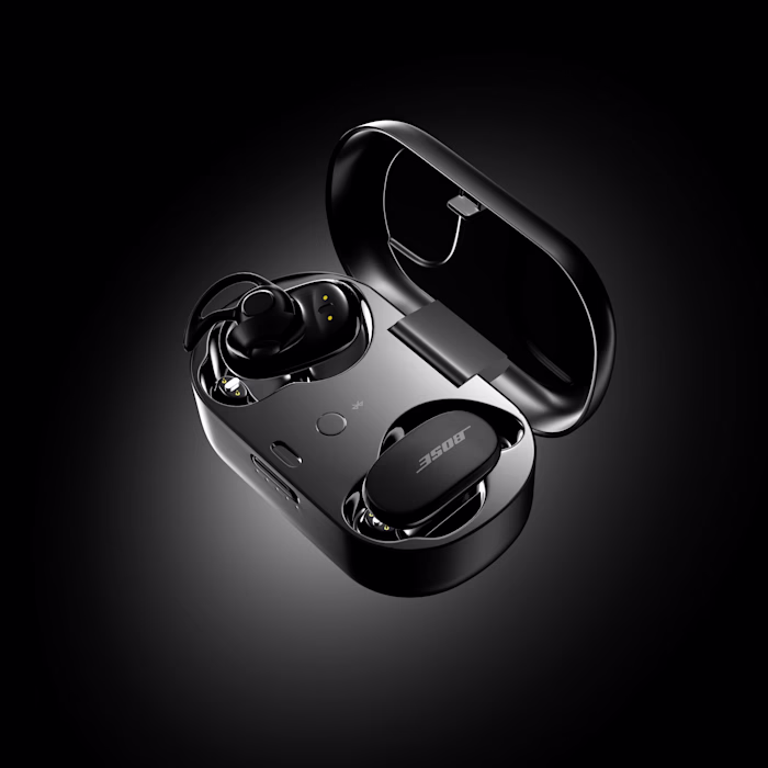 3D Product Rendering Bose Earbuds