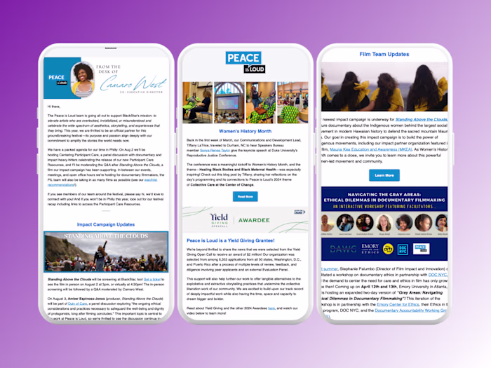 Email Newsletter Relaunch for Social Justice Nonprofit