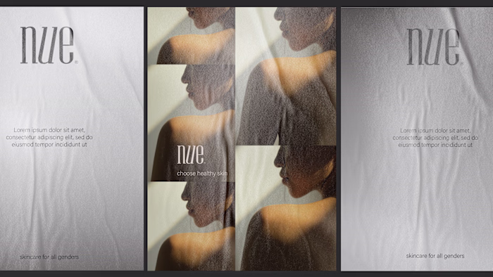 Nue Skincare- Branding, Packaging, Website, Print