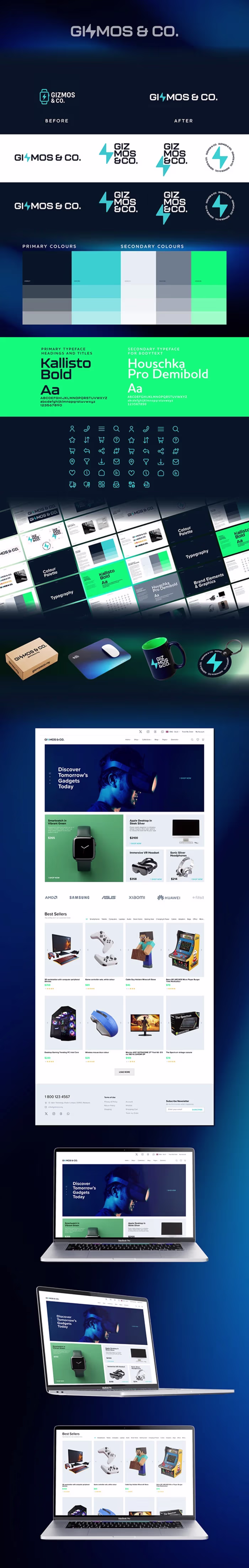 Gizmos & Co. – E-commerce Branding & UI Redesign