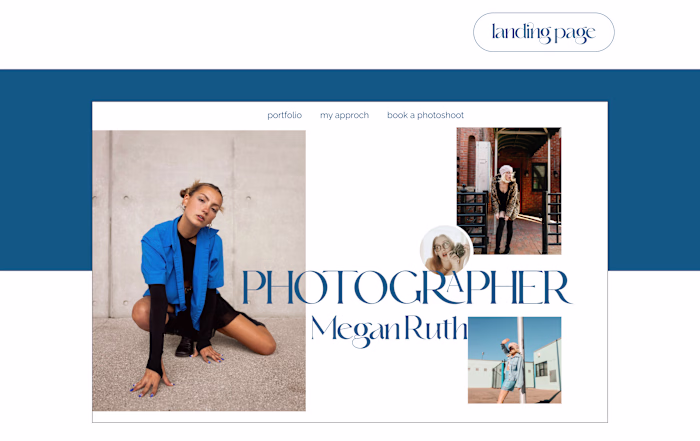 Photographer | Landing page on Behance