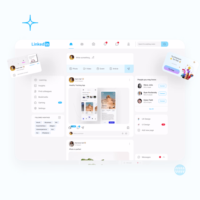 LinkedIn Redesign Design
