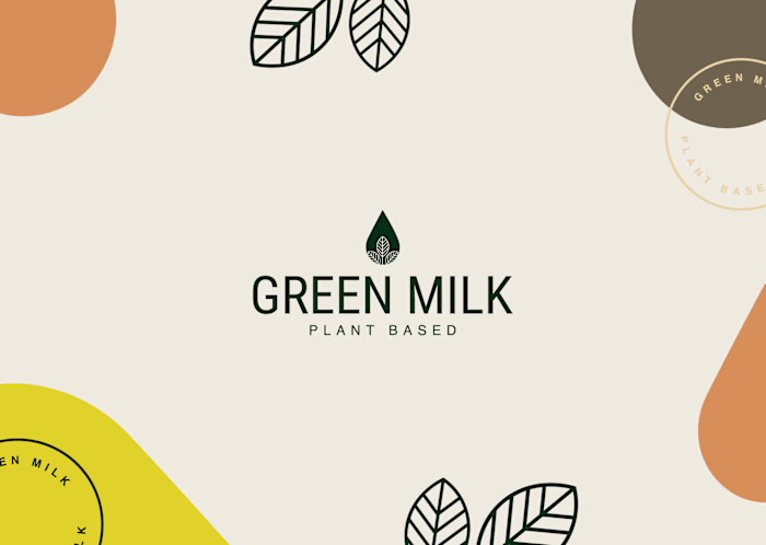 Green Milk - Plant Based Milk : Branding + Label Design