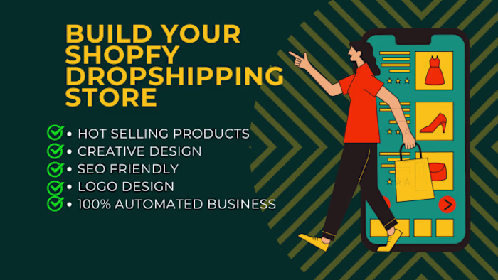 I will build automated dropshipping shopify store website